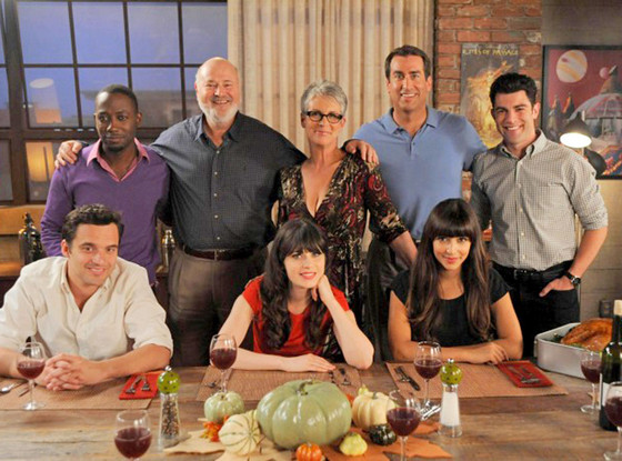 New Girl, Lamorne Morris, Rob Reiner, Jamie Lee Curtis, Rob Riggle, Max Greenfield, Jake Johnson, Zooey Deschanel, Hannah Simone New Girl, Lamorne Morris, Rob Reiner, Jamie Lee Curtis, Rob Riggle, Max Greenfield, Jake Johnson, Zooey Deschanel, Hannah Simone